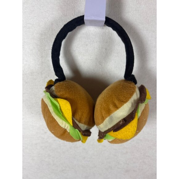 Burger Plush Earmuffs - Picture 1 of 2